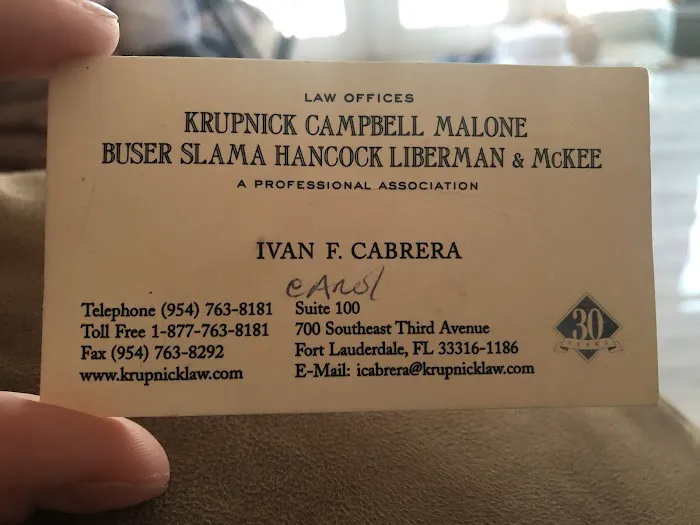 Krupnick Campbell Malone Buser Slama Hancock 0
