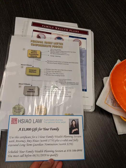 HSIAO LAW - Amy Hsiao, Esq. 1