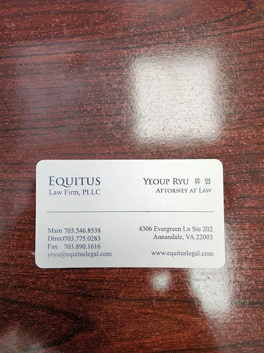 Equitus Law Firm, PLLC 류엽 버지니아 교통사고 변호사 0