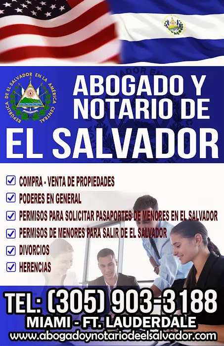 Abogados y Notarios Salvadoreños en Fort Lauderdale, Florida 0