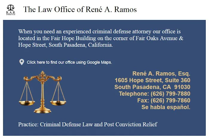 Law Office of Rene A. Ramos 1