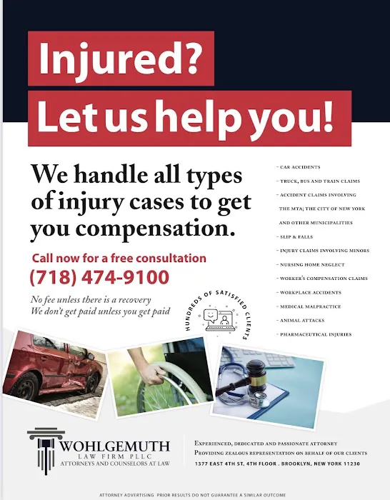 Wohlgemuth Law Firm PLLC: Personal Injury Lawyers In New York 2
