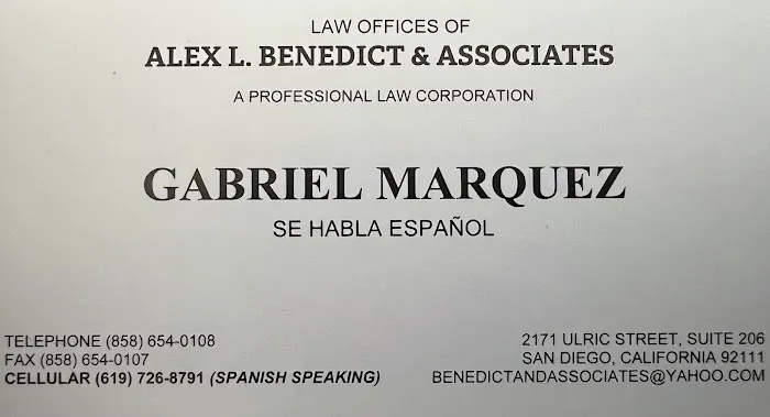 Law Offices Alex L Benedict & Assoc., APC 0