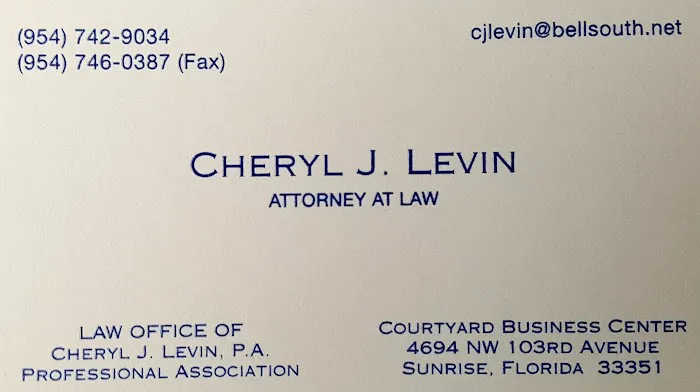 Law Offices of Cheryl J. Levin P.A. 0