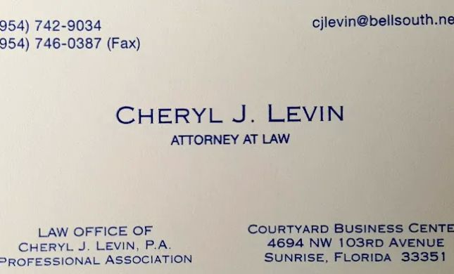 Law Offices of Cheryl J. Levin P.A.