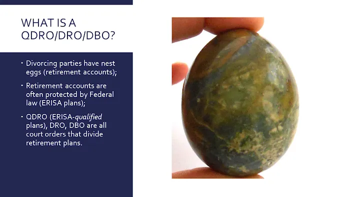 Peacock QDROs: California Retirement Division Lawyer 8