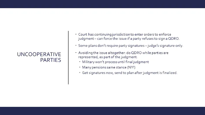 Peacock QDROs: California Retirement Division Lawyer 7