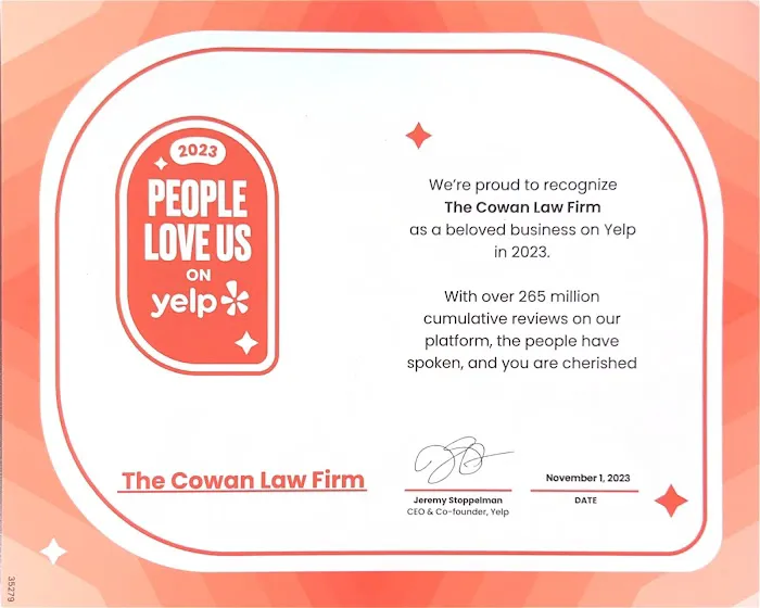 The Cowan Law Firm -- Jeffrey W. Cowan 1