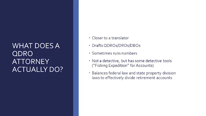 Peacock QDROs: New York & New Jersey Retirement Division Lawyer 8