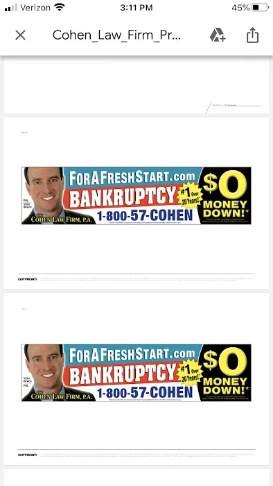 The Cohen Law Firm, P.A., A Bankruptcy & Debt Relief Law Firm 9