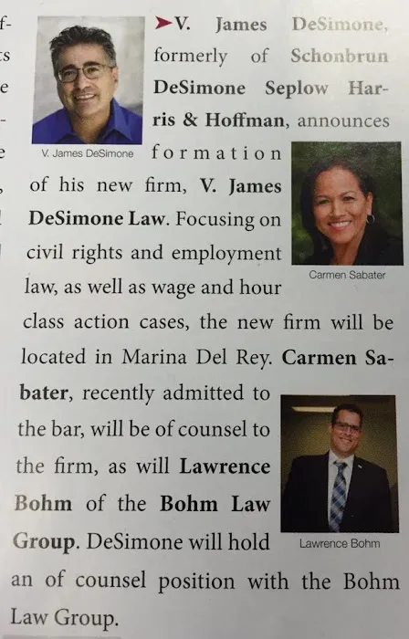 V. James DeSimone Law 2