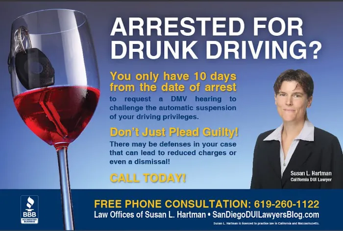 Law Offices of Susan L. Hartman - DUI Attorneys & Lawyers San Diego 5