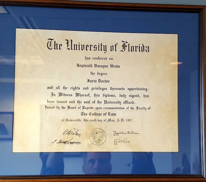 Reginald D. Hicks, Lawyer, Civil and Family Law Mediator, Arbitrator; Fort Lauderdale, West Palm Beach, and Orlando 3