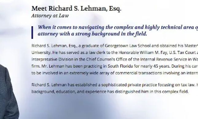 Lehman Tax Law