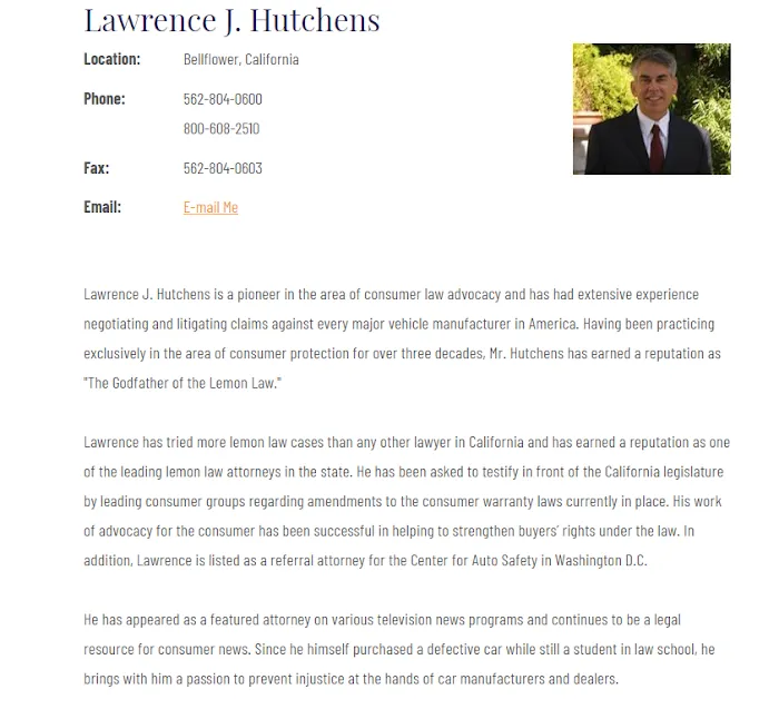 The Law Office of Lawrence J. Hutchens 2
