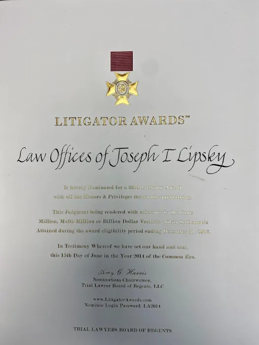 Law Offices of Joseph I. Lipsky 2
