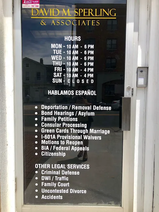 Immigration Law Offices of David M. Sperling 6