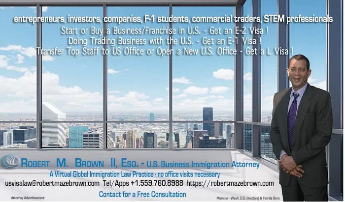 Robert M. Brown II, Esq. - A Global Virtual Immigration Law Practice 2