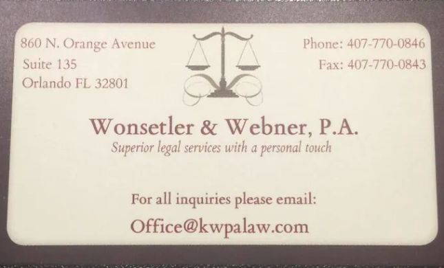 Wonsetler & Webner, P.A.