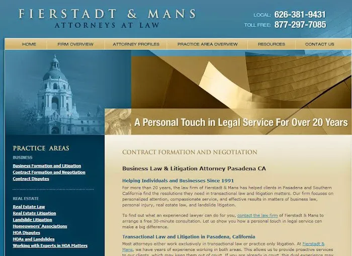 Jack A Fierstadt Law Offices 1