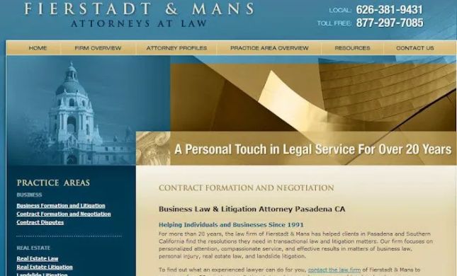 Jack A Fierstadt Law Offices
