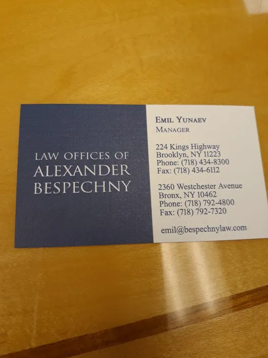 Alexander Bespechny Law Office 1