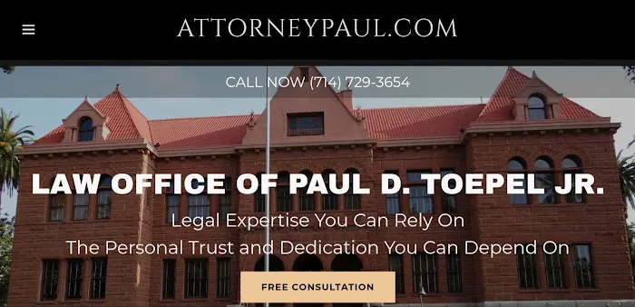 Law Office of Paul D. Toepel Jr. 2