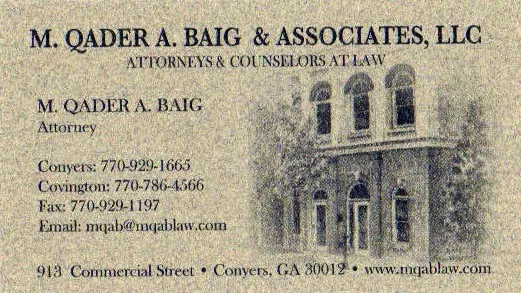 M. Qader A. Baig & Associates, LLC 3