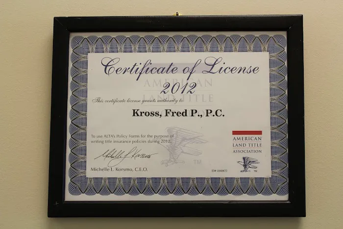Fred P. Kross, P.C. 2