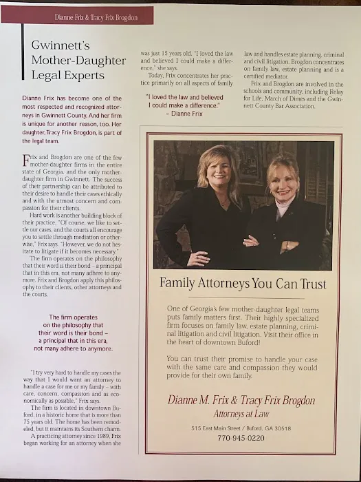 Tracy Frix Brogdon, Attorney at Law 1