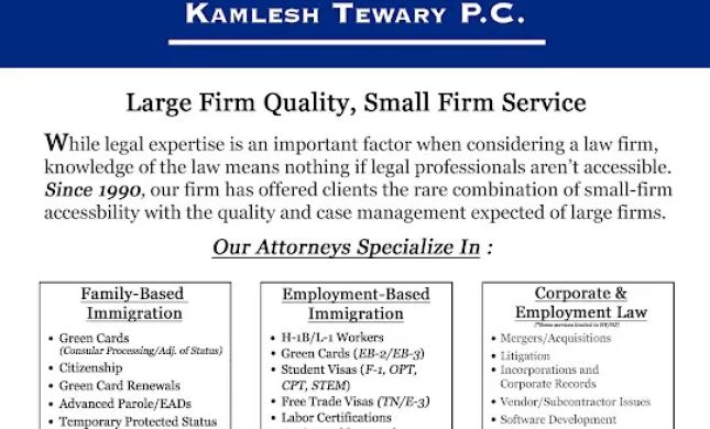 Tewary Immigration Law