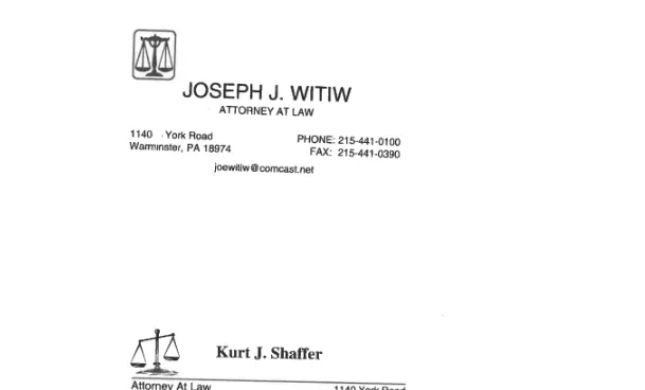Joseph J. Witiw & Kurt J. Shaffer