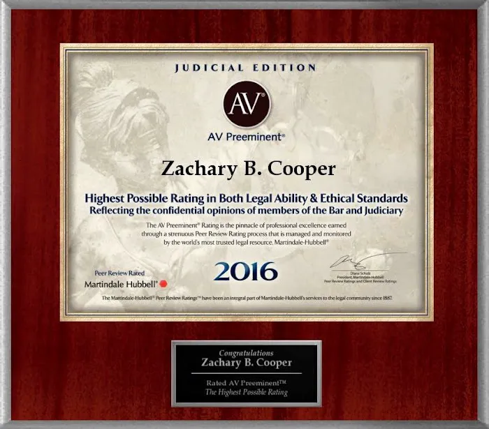Zachary B. Cooper, Attorney at Law, P.C. 5