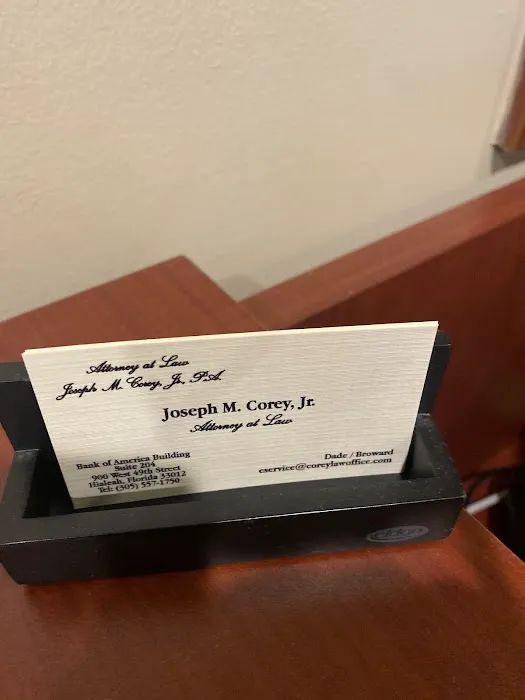 Attorneys at Law Joseph M Corey 1