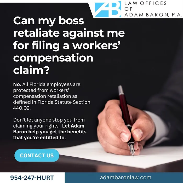 Workers Injury Compensation Lawyer Adam Baron P.A. 5