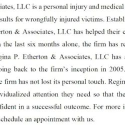 Regina P. Etherton & Associates, LLC ico