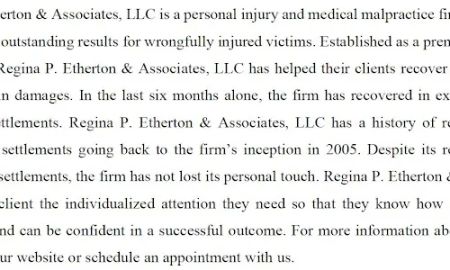 Regina P. Etherton & Associates, LLC
