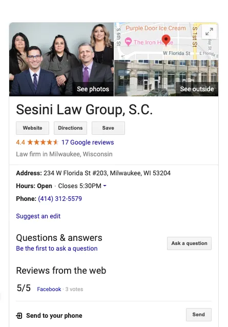 Sesini Law Group, S.C. 1