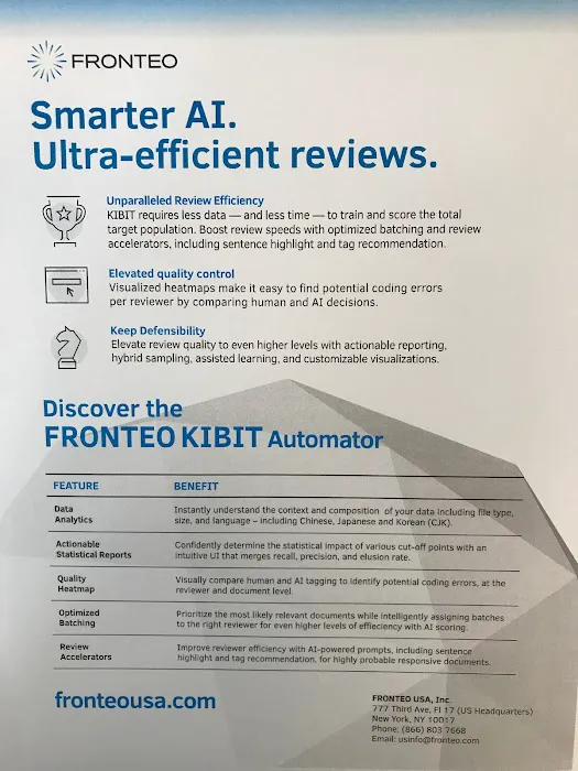FRONTEO USA, Inc. 7