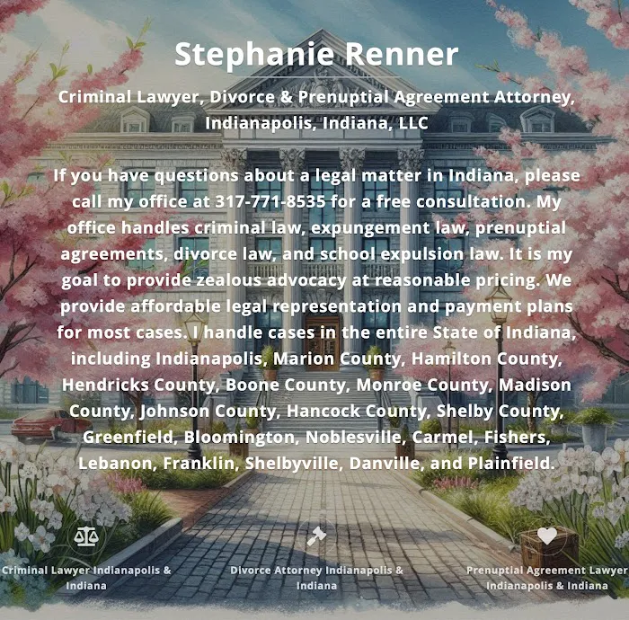 Stephanie Renner, Criminal Lawyer, Prenuptial Agreement & Divorce Attorney, Indianapolis, Indiana LLC 2