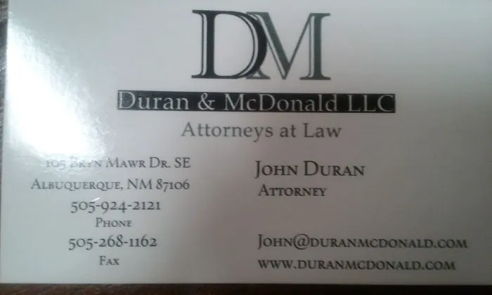 Duran and McDonald 1